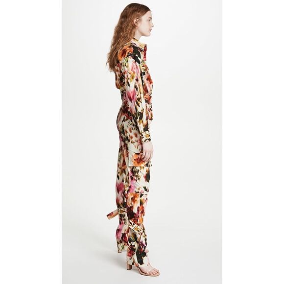MSGM Patterned Long Sleeve Straight Jumpsuit - Picture 3 of 13